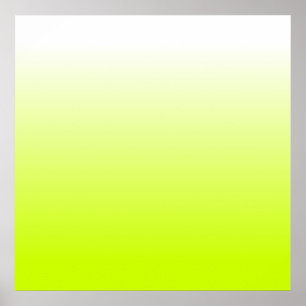 Poster Fluorescent Yellow Gradient