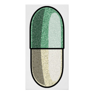 Poster Fluoxétine pailletée