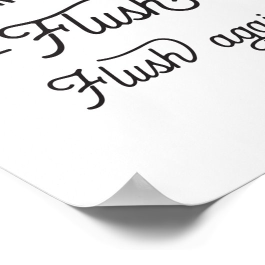 Poster Flush, Flush à nouveau (Coin)