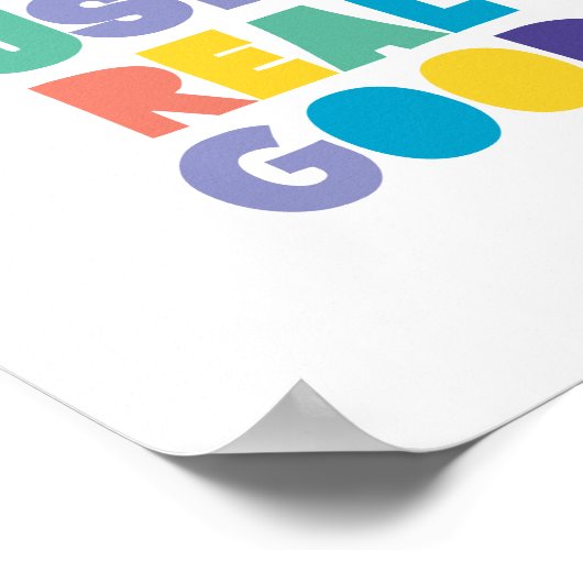 Poster Flush it Flush it Bathroom Sign (Coin)