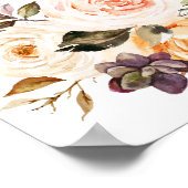 Poster flush & Peach Floral Guestbook (Coin)