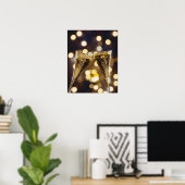 Poster Flûte au champagne grillée, gros plan (Bureau à domicile)