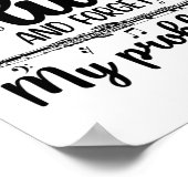 Poster Flute | Cadeau Hobby Instrument de musique (Coin)