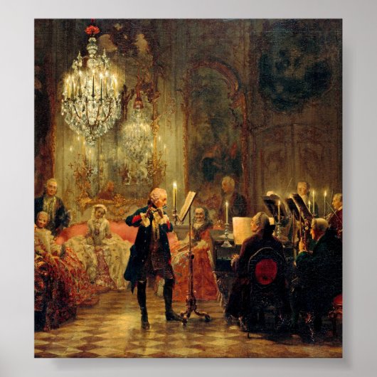 Poster Flute Concert avec Frederick le Grand (Devant)