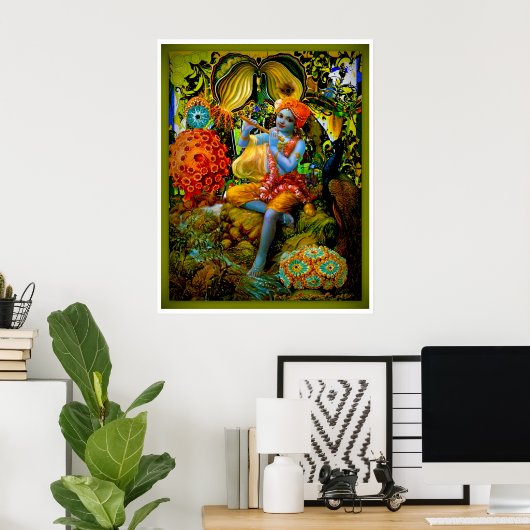 Poster Flûte de Krishna (Bureau à domicile)
