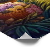 Poster Flûte dorée Divine Krishna Art (Coin)