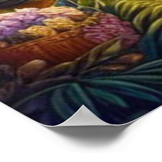 Poster Flûte dorée Divine Krishna Art (Coin)