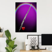 Poster flûte ou flûte (Bureau à domicile)