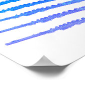 Poster Flutes Blue Ombre (Coin)