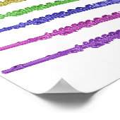 Poster Flûtes colorées arc-en-ciel (Coin)
