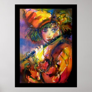 Poster flûtiste