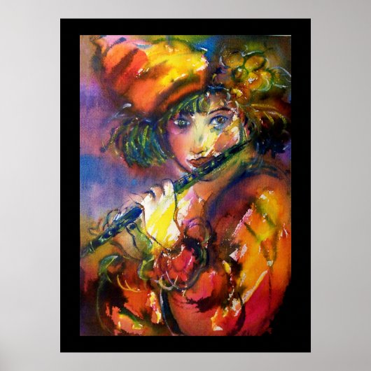 Poster flûtiste (Devant)