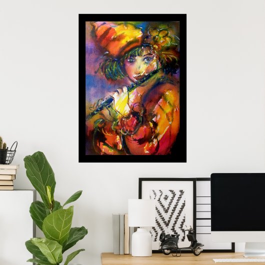 POSTER FLUTISTE (Bureau à domicile)