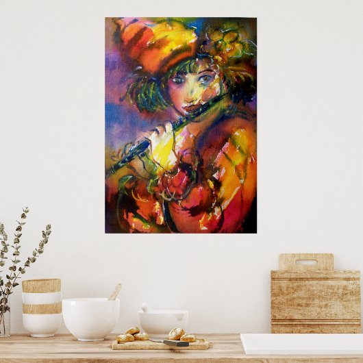 POSTER FLUTISTE (Cuisine)