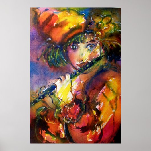 Poster flûtiste (Devant)