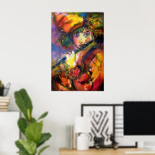 Poster flûtiste (Bureau à domicile)