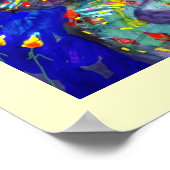 Poster FLUTISTE EN BLEU / Soirée Carnaval vénitien (Coin)