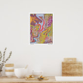 Poster "Flutterflyland" Art Abstrait (Cuisine)