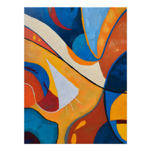 Poster Flux abstract de colors