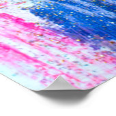 Poster Flux Abstraits de peintures au mur. Texte moderne (Coin)