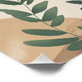 Poster Flux botanique - Nature Abstraite dans les tons de (Coin)