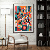 Poster Flux chromatique de géométrie