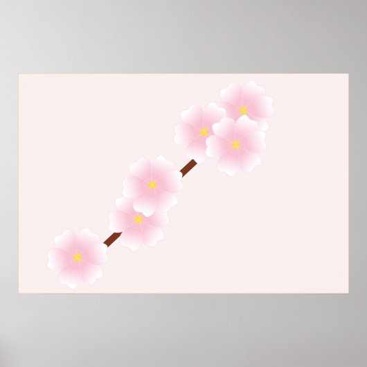 Poster Flux d'arbre de pêche (Devant)