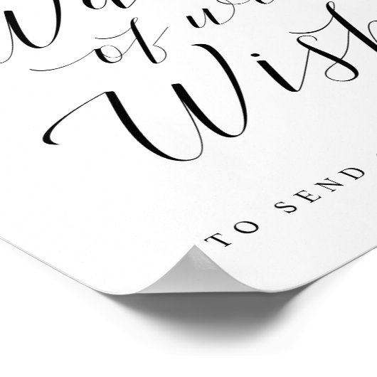 Poster Flux de baguette Envoi Mariage de calligraphie (Coin)