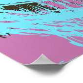 Poster Flux de brosse vif (Coin)