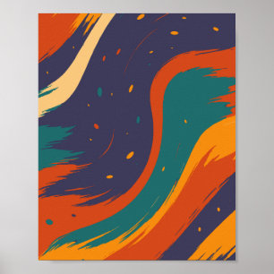 Poster Flux de couleurs - Un flux d'énergie et de joie