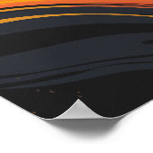 Poster Flux de flux de flux courbes (Coin)