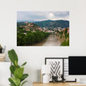 Poster Flux de la rivière Mt'k'vari, Tbilissi (Bureau à domicile)