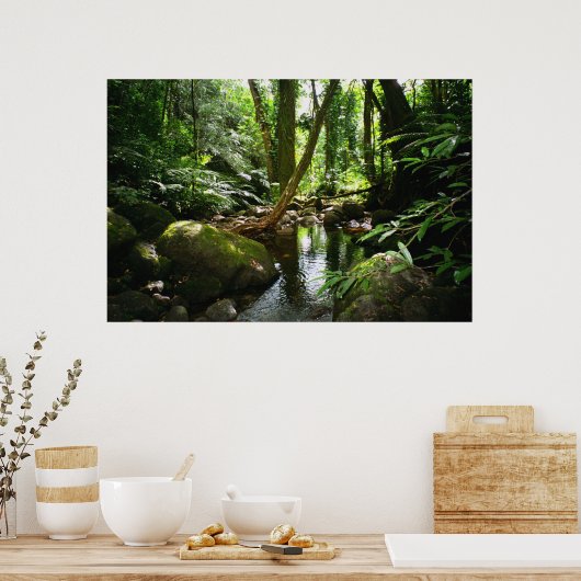 Poster Flux de la vallée de Manoa (Cuisine)