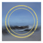 Poster Flux de marée Abstrait Paysage marin contemporain (Devant)