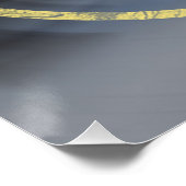 Poster Flux de marée Abstrait Paysage marin contemporain (Coin)