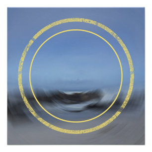 Poster Flux de marée Abstrait Paysage marin contemporain
