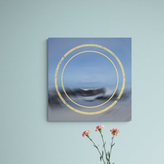 Poster Flux de marée Abstrait Paysage marin contemporain