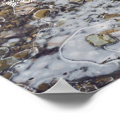 Poster Flux de montagne gelé (Coin)