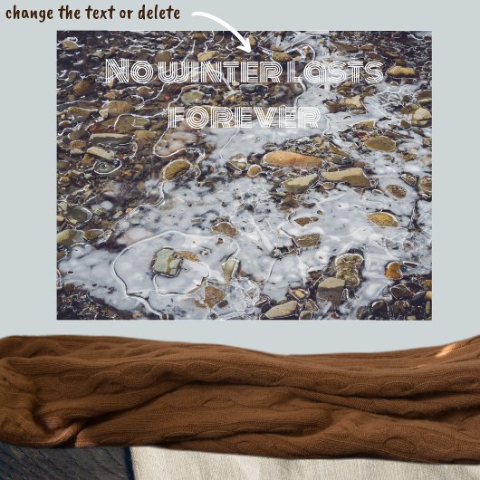 Poster Flux de montagne gelé