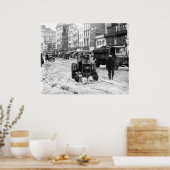 Poster Flux de neige du tracteur 1924 (Cuisine)