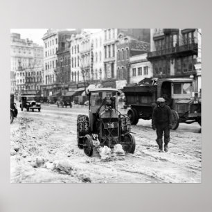 Poster Flux de neige du tracteur 1924