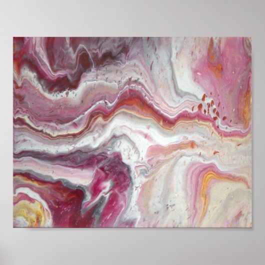 Poster Flux de Quartz Rose (Devant)
