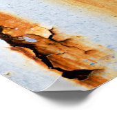 Poster Flux de rouille blanche corrompu (Coin)