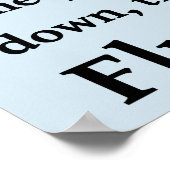 Poster Flux de salle de bain (Coin)