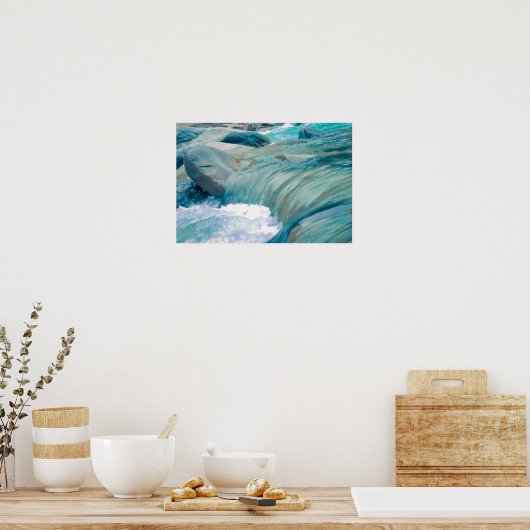Poster Flux d'eau dans la rivière (Cuisine)