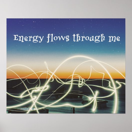 Poster Flux D'Énergie À Travers Moi (Devant)
