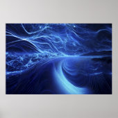 Poster Flux d'énergie bleue (Devant)