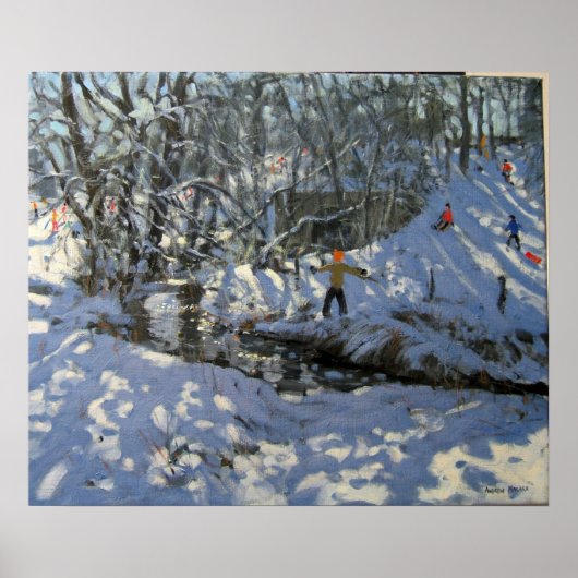 Poster Flux d'hiver Derbyshire (Devant)