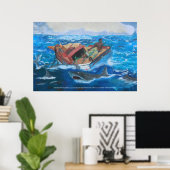 Poster Flux du Golfe revisité par Craig Hunter (Bureau à domicile)