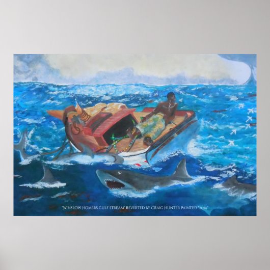 Poster Flux du Golfe revisité par Craig Hunter (Devant)